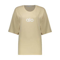 ست تیشرت و شلوار زنانه لوینت مدل alo کد 6404 رنگ کرم روشن