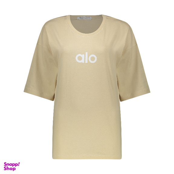 ست تیشرت و شلوار زنانه لوینت مدل alo کد 6404 رنگ کرم روشن