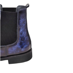 بوت مردانه چرم ریباری مدل X1 رنگ آبی لاجوردی