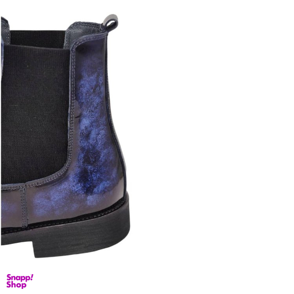 بوت مردانه چرم ریباری مدل X1 رنگ آبی لاجوردی