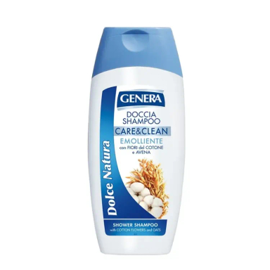 شامپو سر و بدن روزانه جنرا مدل Care & Clean حاوی عصاره جودوسر و پنبه حجم 300 میلی لیتر