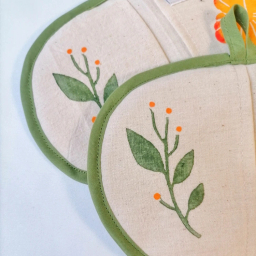 دستگیره هلالی مدل گل نارنجی