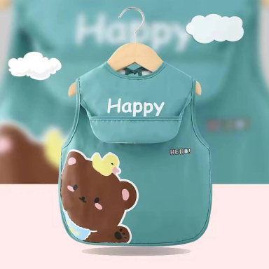 پیش بند نوزاد مدل خرس جوجه هپی