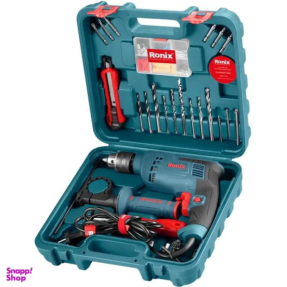 ست دریل برقی 750 وات رونیکس مدل Ronix RS-0008 مجموعه 33 عددی