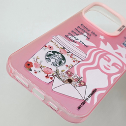 کاور موبایل طرح دار مدل استارباکس مناسب برای اپل iPhone 14 Pro Max