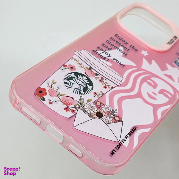 کاور موبایل طرح دار مدل استارباکس مناسب برای اپل iPhone 14 Pro Max