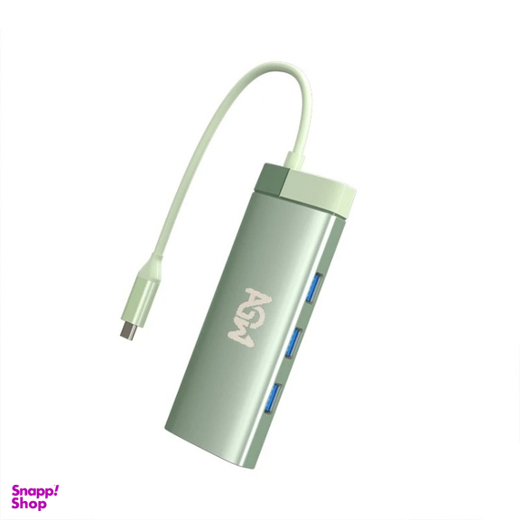 USB هاب 6 پورت Type-C ای جی دبلیو مدل BS6A