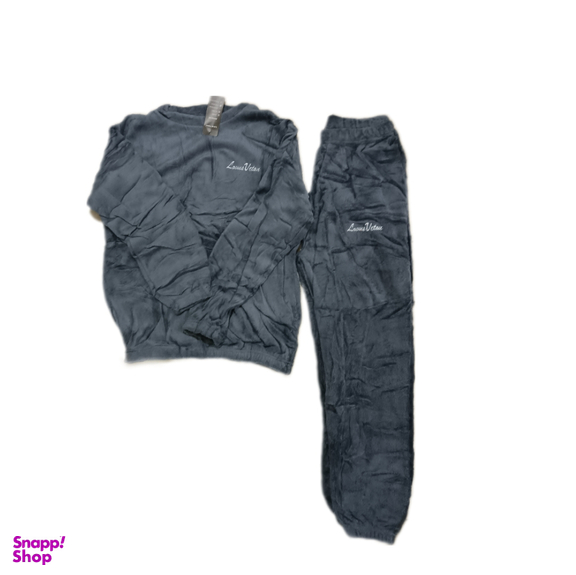 ست بلوز و شلوار زنانه مدل تدی کد Riv رنگ طوسی