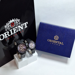 ست ساعت مچی عقربه ای زنانه و مردانه اورینت مدل O-S121G-O-SH121L