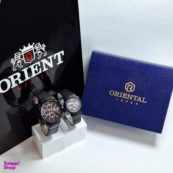 ست ساعت مچی عقربه ای زنانه و مردانه اورینت مدل O-S121G-O-SH121L