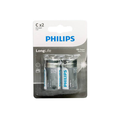 باتری فیلیپس مدل Long Life C R14 بسته 2 عددی