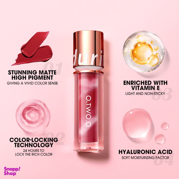 رژ لب مایع او تو او مدل لالی پاپ رنگ 06 wild berry