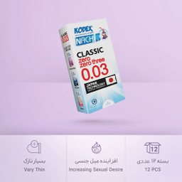 کاندوم ناچ کدکس مدل 0.03 بسته 12 عددی