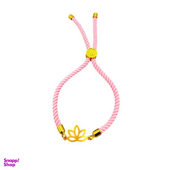 دستبند طلا ۱۸ عیار زنانه پانسی طرح لوتوس کد D50572