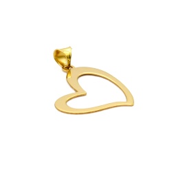 گردنبند طلا 18 عیار زنانه کاپانی مدل قلب کد KN019