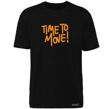 تیشرت آستین کوتاه زنانه 27 مدل Time To Move کد PH200 رنگ مشکی