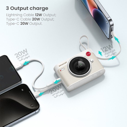 پاوربانک جین میلیان مدل P08 ظرفیت 10000 میلی آمپر ساعت