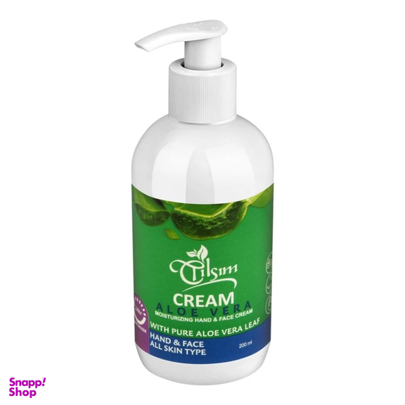 کرم مرطوب کننده دست و صورت تیلسیم مدل آلوورا حجم 200 میلی لیتر