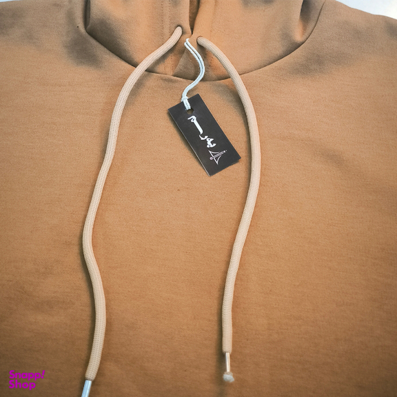 هودی مردانه به رسم کد 10030 رنگ نسکافه ای