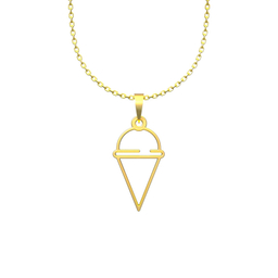 گردنبند طلا 18 عیار زنانه مدوپد مدل بستنی کد F3-1-1253