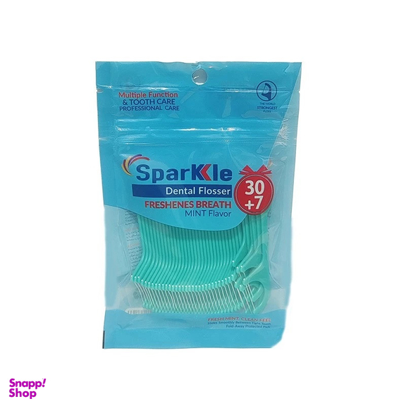 مسواک اسپارکل مدل G license با برس متوسط بسته 2 عددی به همراه نخ دندان اسپارکل مدل کمانی بسته 37 عددی