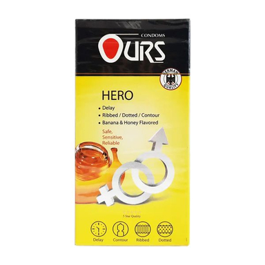 کاندوم اورز مدل Hero مجموعه 12 عددی