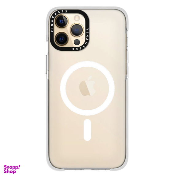 کاور موبایل ویناکیسز مدل مگسیف شفاف مناسب اپل iphone 12/12pro