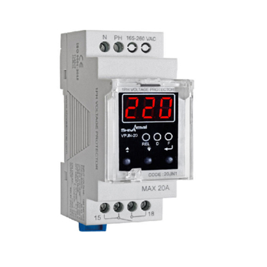 محافظ ولتاژ شیوا امواج مدل دیجیتالی VPJN-20 کد 20JN1 بسته سه عددی