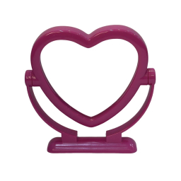 آینه رومیزی دو طرفه مدل قلب فانتزی کد 001