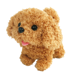 عروسک ناب سل مدل سگ پولیشی فرفری پاکوتاه موزیکال ارتفاع 15 سانتی متر