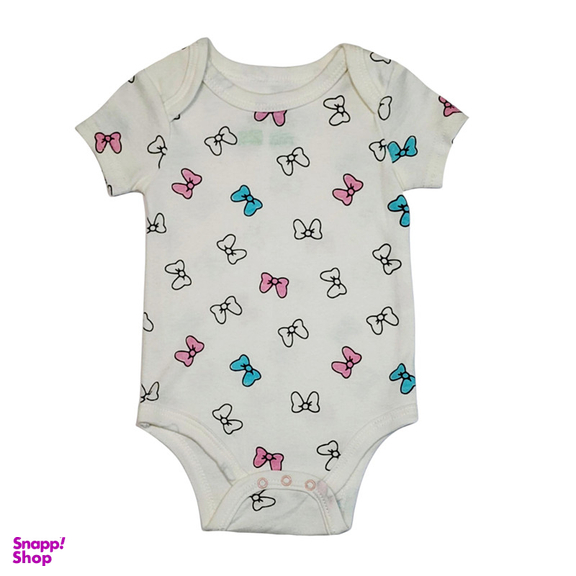 بادی آستین کوتاه نوزادی کد 6235 رنگ سرخابی مجموعه 2 عددی