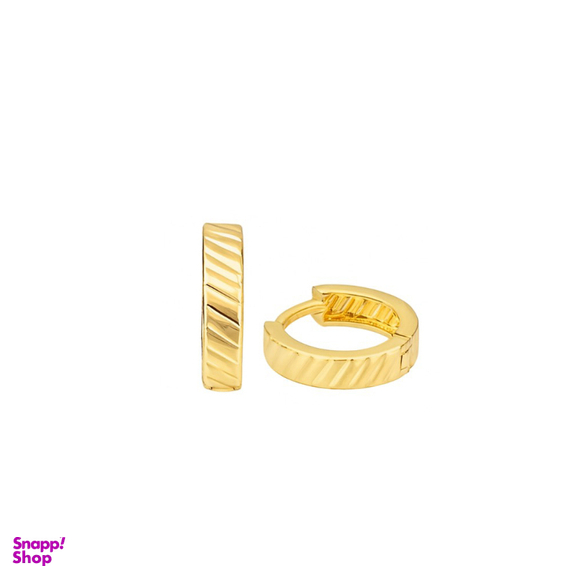 گوشواره حلقه ای طلا 18 عیار زنانه دیانا کد 28