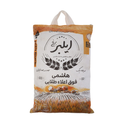برنج هاشمی فوق اعلا طلایی ایلبر وزن 10 کیلوگرم