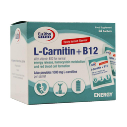 ساشه ال کارنیتین و B12 یورو ویتال بسته 14 عددی