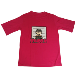 تیشرت زنانه طرح زندانی کد ۶۵۳ رنگ قرمز