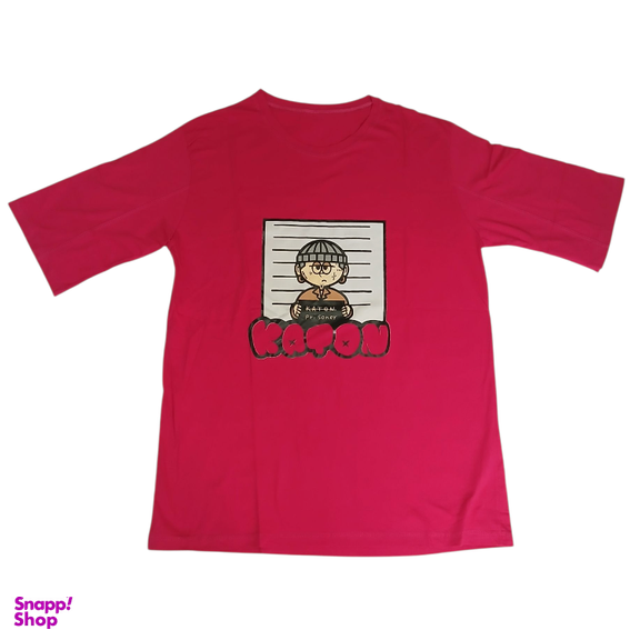 تیشرت زنانه طرح زندانی کد ۶۵۳ رنگ قرمز