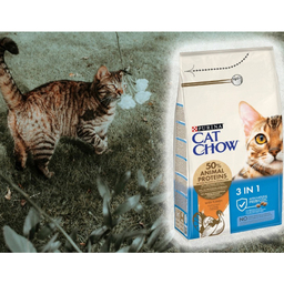 غذای خشک گربه بالغ پورینا مدل Cat Chow وزن 1.5 کیلوگرم