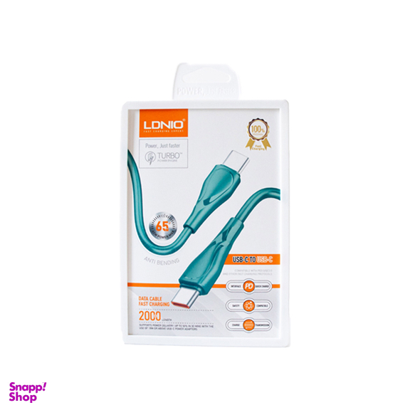 شارژر دیواری 25 وات سامسونگ به همراه کابل Type-C الدینیو مدل LC612C