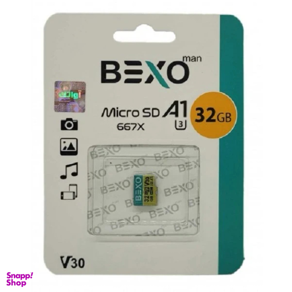 کارت حافظه MicroSDXC بکسو مدل 667X کلاس 10 استاندارد UHS-IU3 100mb ظرفیت 32 گیگابایت