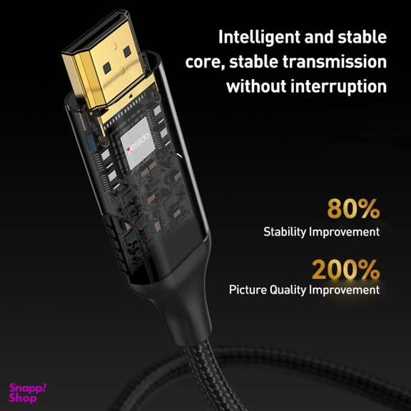 کابل HDMI 2.1 یسیدو مدل 8K طول 1.8 متر