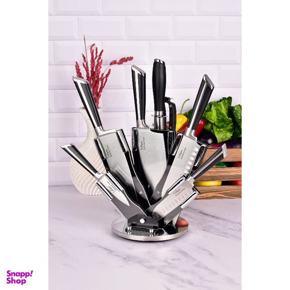سرویس 8 پارچه چاقو آشپزخانه یونیک طرح 5 کد 5533