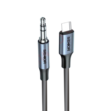 کابل دیتا Jack 3.5mm به Type-C کی اف-سنیور کد KF SENIOR A-390 طول 1 متر