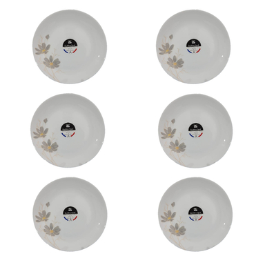 بشقاب غذاخوری گلدن اپال مدل شقایق کد C بسته ۶ عددی