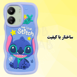 کاور گوشی موبایل قاب گاردطرح استیچ  مدل Solid-Moj-Stitch مناسب برای شیائومی Redmi 13C 4G / Poco C65