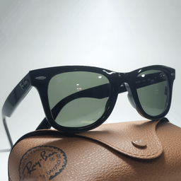 عینک آفتابی ری بن پلاریزه مدل Wayfarer کد 2140 رنگ مشکی