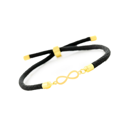 دستبند طلا 18 عیار زنانه روژا گلد طرح بینهایت کد 75671