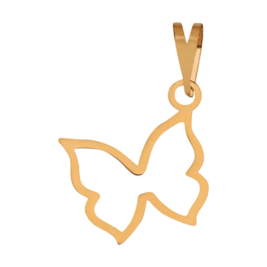 پلاک گردنبند طلا عیار 750 زنانه طرح سنجاقک کد 1125