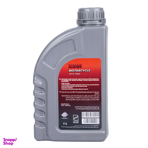 روغن موتورسیکلت فاکس مدل 10W40-SL-4ST حجم ۱ لیتر
