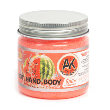 اسکراب شکری لایه بردار پوست AK مدل رایحه هندوانه وزن 350 گرم