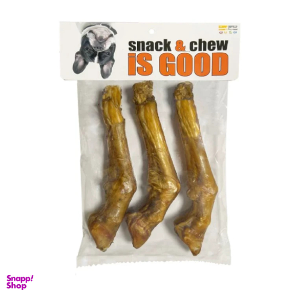 تشویقی سگ شهر پت مدل ایز گود پاچه متوسط گوسفند بسته 3 عددی